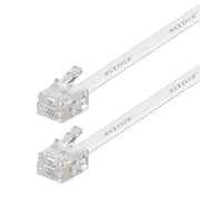 Trade Shop - Cavo Prolunga Telefonica Rj11 5mt Collegamento Telefonico Maxtech Modem Rj11-5.0m -