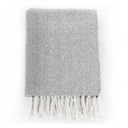 Copriletto in Cotone a Spina di Pesce 125x150 cm Grigio 245318