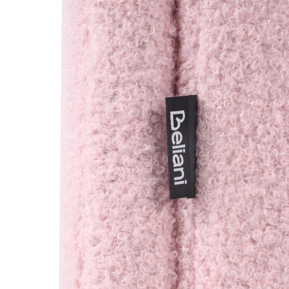 Letto singolo in bouclè rosa con base a doghe 90 x 200 cm Camera da letto Bambini Camera Moderna Tradizionale