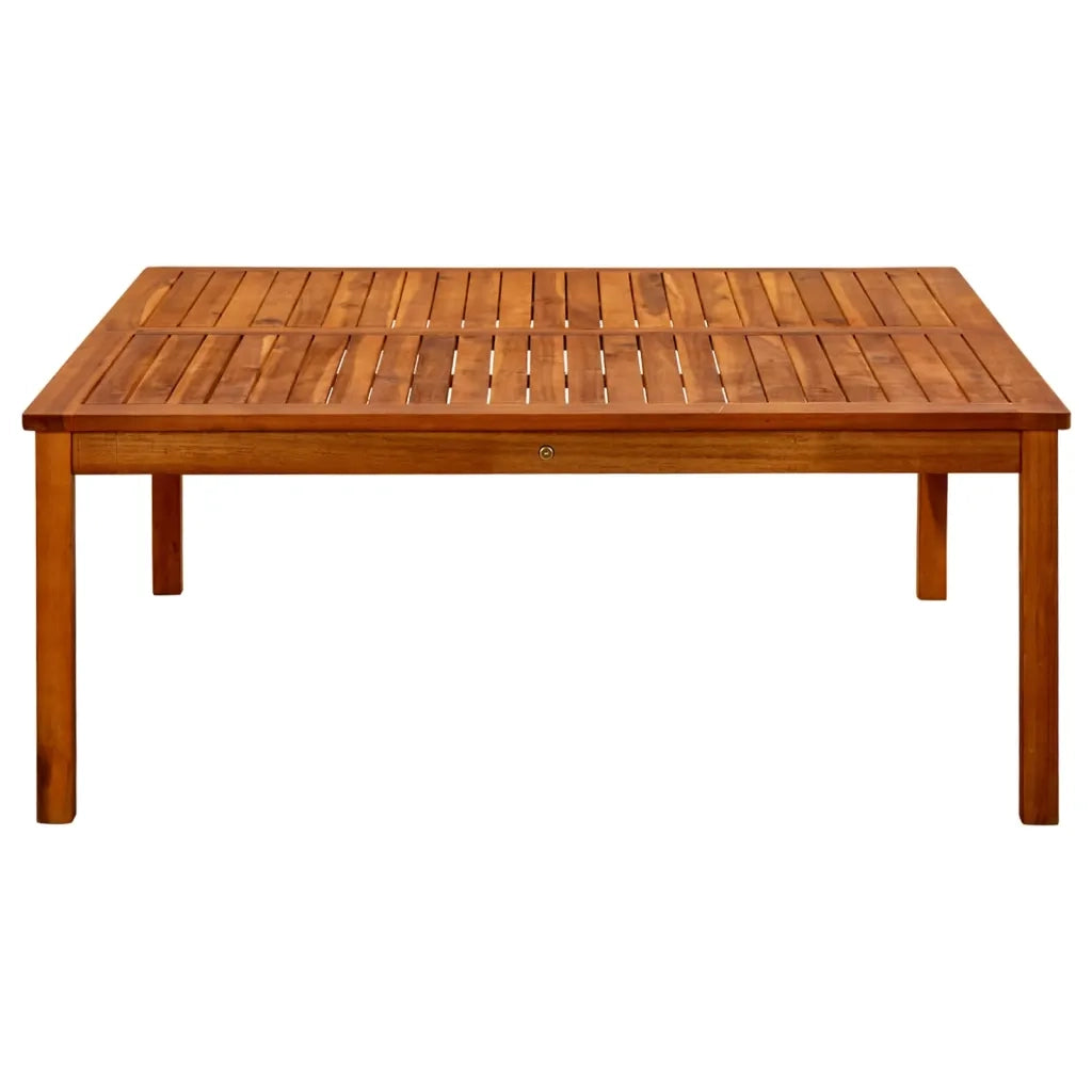 Tavolino da Giardino-Tavolo da Esterno-Tavolino da Patio 110x110x45 cm in Legno Massello di Acacia