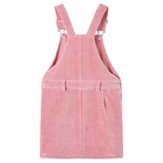 Abito Scamiciato da Bambina Velluto a Coste Rosa Chiaro 92 CFW7224183
