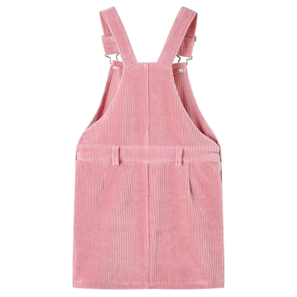 Abito Scamiciato da Bambina Velluto a Coste Rosa Chiaro 92 CFW7224183