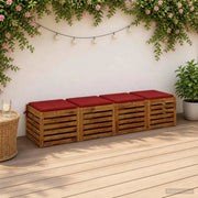 Cuscini per Sedia in 4 Pezzi SOEST 4 pz 100% Poliestere 944526