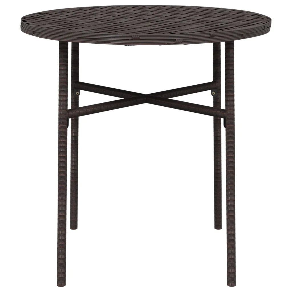 Tavolino da TÃ¨ Marrone 45 cm in Polyrattan cod mxl 34205
