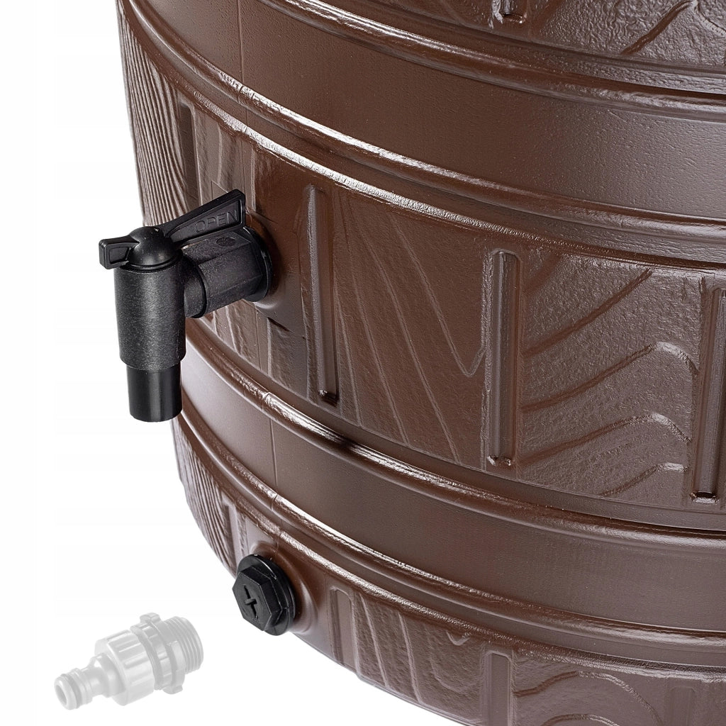 Serbatoio per acqua piovana KADAX da 265 litri con rubinetto.