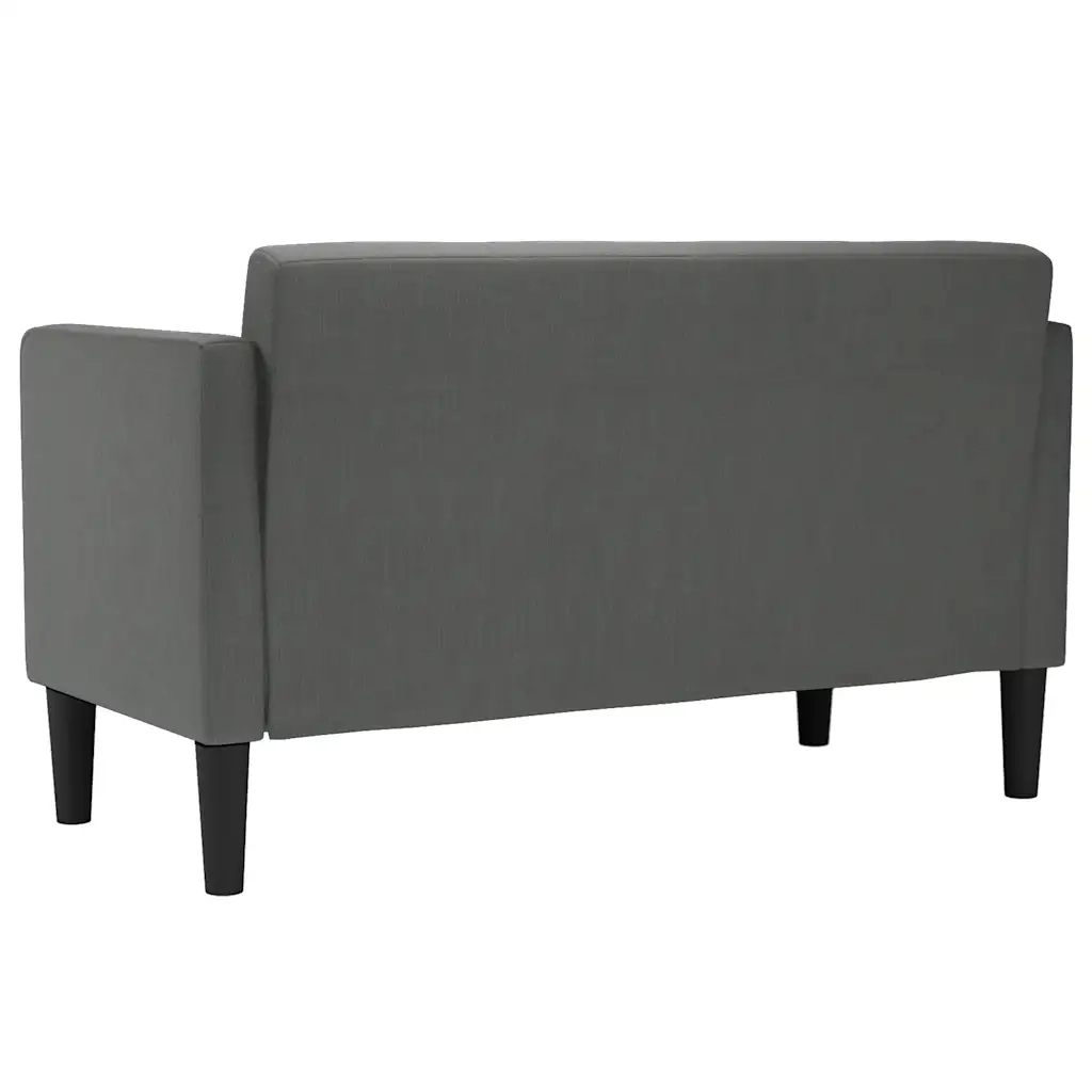 Divano Divanetto Grigio Scuro 111 cm in Tessuto