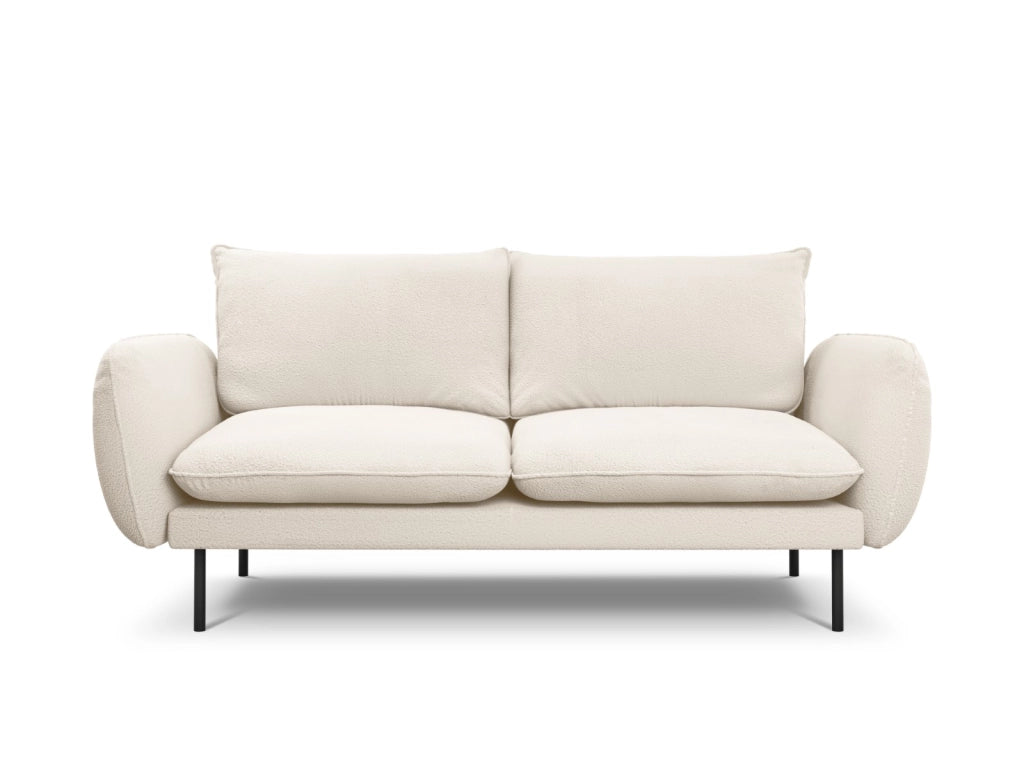 Cosmopolitan Design - Divano "Vienna" 2 posti in bouclé beige 