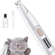 Tondeuse per animali domestici - con luce LED - trimmer per cani e gatti con display LED - dispositivo da tosare per animali domestici con caricabatteria impermeabile - tondeuse per cani con pelliccia spessa