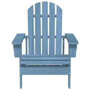 Sedia Giardino | Sedie da Esterno Adirondack in Legno Massello di Abete Blu