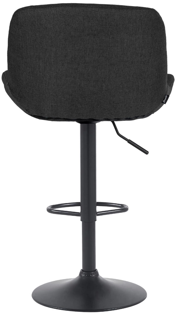 Set di 2 sgabelli da bar Solon tessuto nero 5
