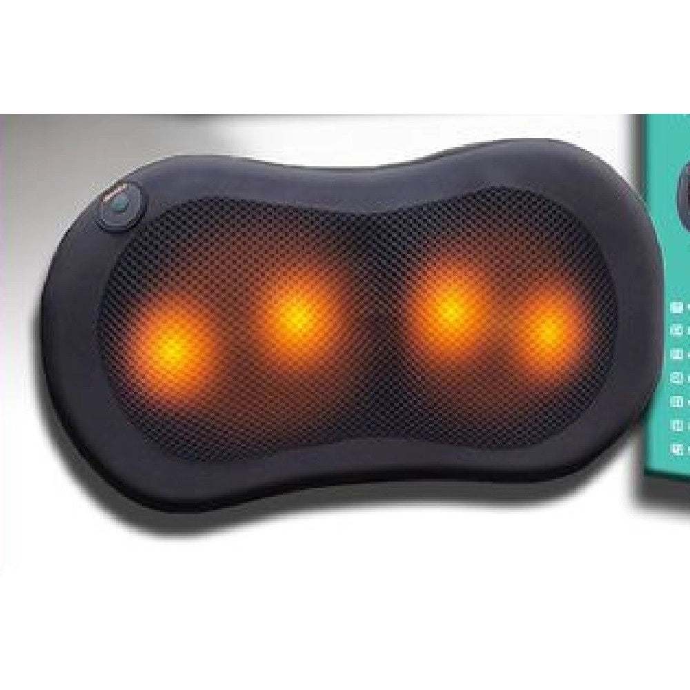 Trade Shop - Cuscino Massaggiatore Elettrico Cervicale Massaggio Benessere Led Shiatsu Tx-8069 -