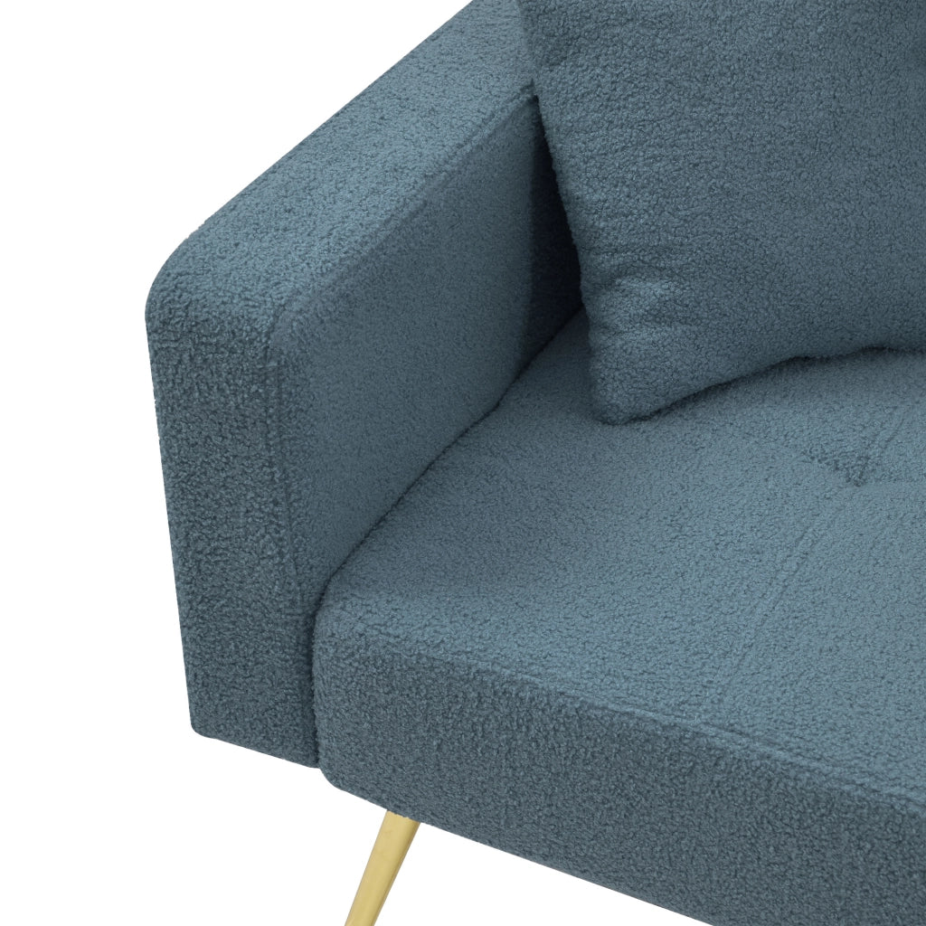 Divano letto regolabile - Zephmum- Con cuscini e tasche laterali