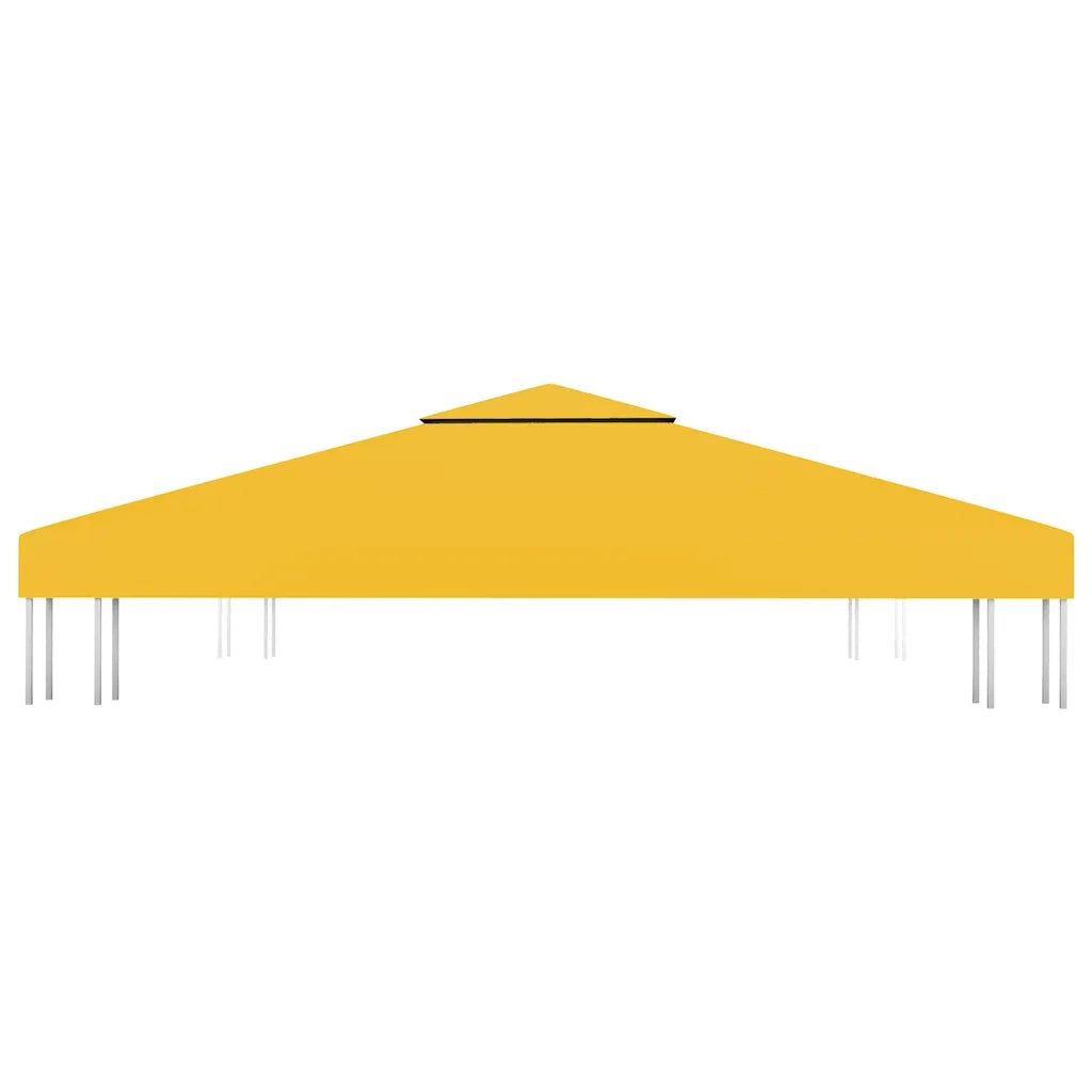 Copertura Superiore per Gazebo a 2 Strati 310 g/mÂ² 3x3 m Gialla cod mxl 71063