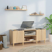 Mobile Porta Dischi Rovere Sonoma 121x38x48 cm Legno Aggregato 831928