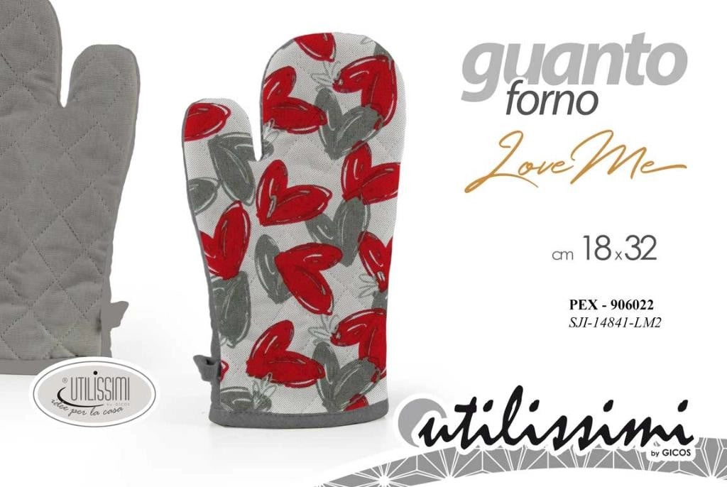 Presina Guanto da Cucina Forno Loveme 18 x 32 cm