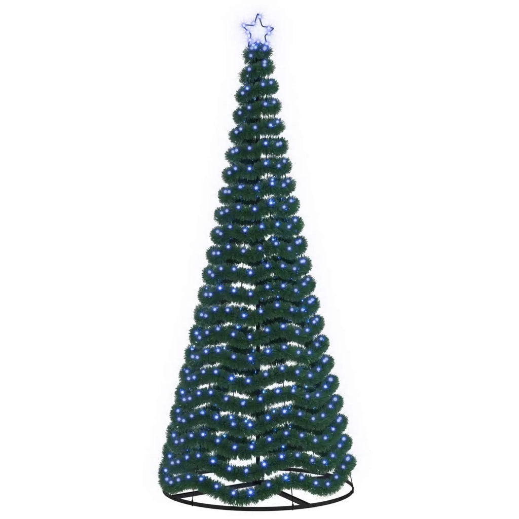 Albero di Natale in tinsel con luci LED e base EKENAS 250 cm 42055411