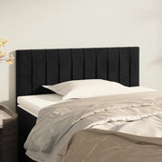 Testiera-Testata-Testiera Decorativa Nera 80x5x78/88 cm in Velluto 171790