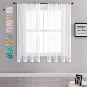 Tessuto Voile Plus Bianco - 140x180 cm - Moderno per Salotto, Camera, Cucina e Camera dei Bambini - Set a 2