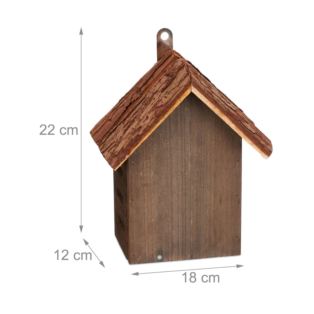 Hotel per insetti coccinelle rifugio sospeso giardino o balcone apertura facile stile naturale in legno marrone 13_0015189