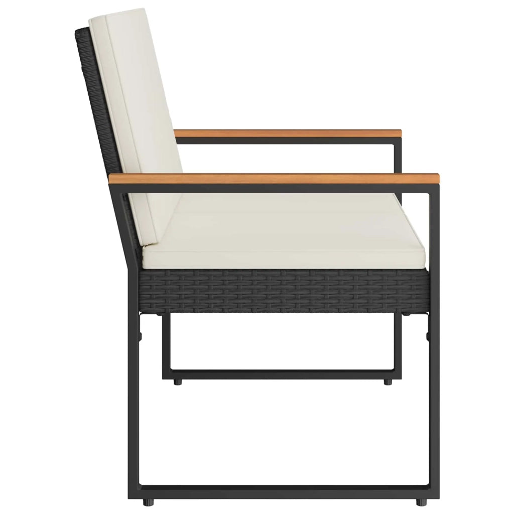 Panchina da esterno 2 -Seater 107 x 61 x 80 cm polyrattan 42025337