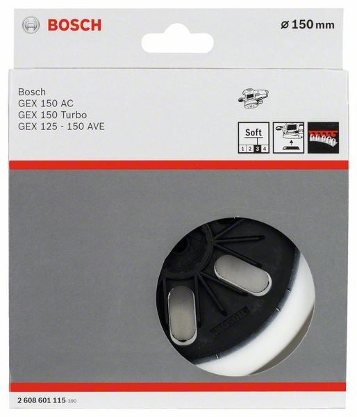 2608601115 - Platorello morbido, 150 mm Monta su GEX150AC , GEX 150 TURBO, GEX125-150AVE Bosch