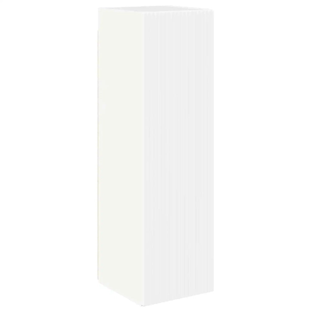 Set di Mobiletto da TV a Parete 6 pcs Bianco Lucido 3408956