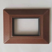 Trade Shop - Placca Placchetta Placchette Compatibili Per Serie Axolute Bticino Colorate Sq - Rame -3 Fori     -