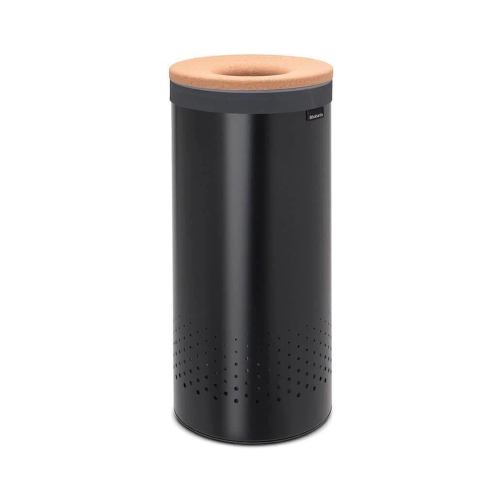 Brabantia 120008 Portabiancheria 35 L con Apertura Quick-Drop e Sacco Rimovibile colore Nero