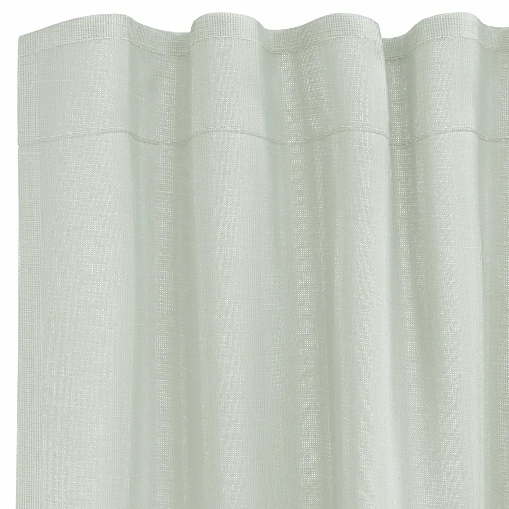 Tende in Voile con Tasche per Aste 2 pz Grigio Chiaro