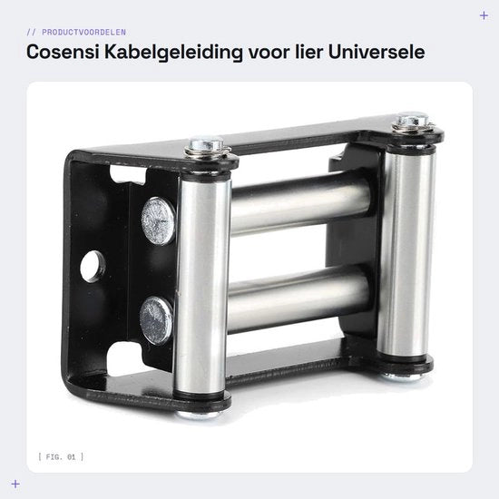 Guida cavo universale - 110 mm distanza guaina - Alta precisione - Alta resistenza - Metallo robusto - Protezione contro la abrasione - Accessorio per cerniera