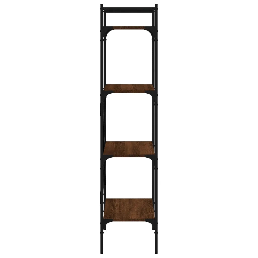 Libreria Rovere Marrone 4 Ripiani 56x31,5x138,5 cm Multistrato 833342