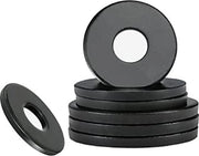 Lavatrice M8, 20 pezzi di anelli metallici, 8 mm x 16 mm, anelli di avvitamento a rullo, anelli O in gomma neri, anelli di chiusura in acciaio di carbonio per uso domestico, ufficio, negozio