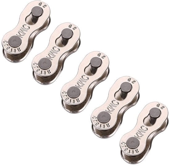 Connettore catena bicicletta Allecto plus, 5 paia di clip catena in acciaio per 8/9/10 velocità - Accessori bicicletta strumenti