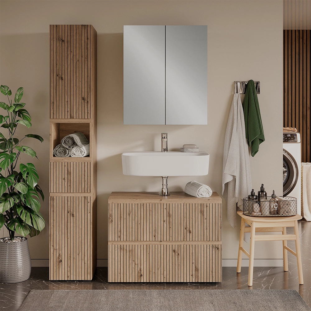 Vicco Set di mobili da bagno 3 pezzi Artigiano 3 parti