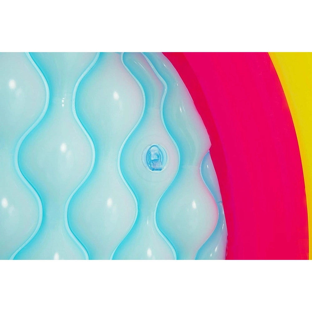 Trade Shop - Piscina Gonfiabile Tonda Summer Piscinetta Per Bambini A 3 Anelli 70x24cm 51128 -