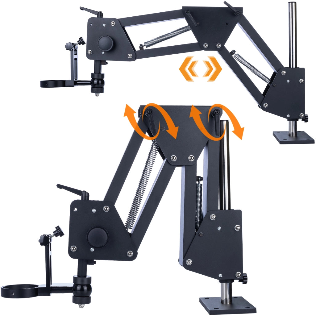 Braccio per Microscopio Stereoscopico WDMS2 – Alluminio Super Duro, Regolazione Precisa | Lunghezza 35-80 cm