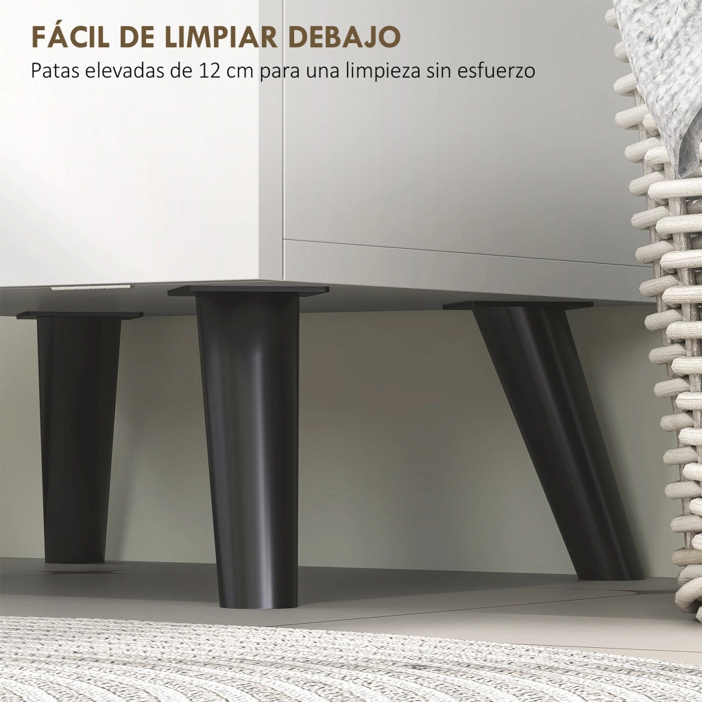 Armadietto Bagno Alto con Ante e Ripiani ¨C Zephmum ¨C 35x31,5x144 cm Bianco