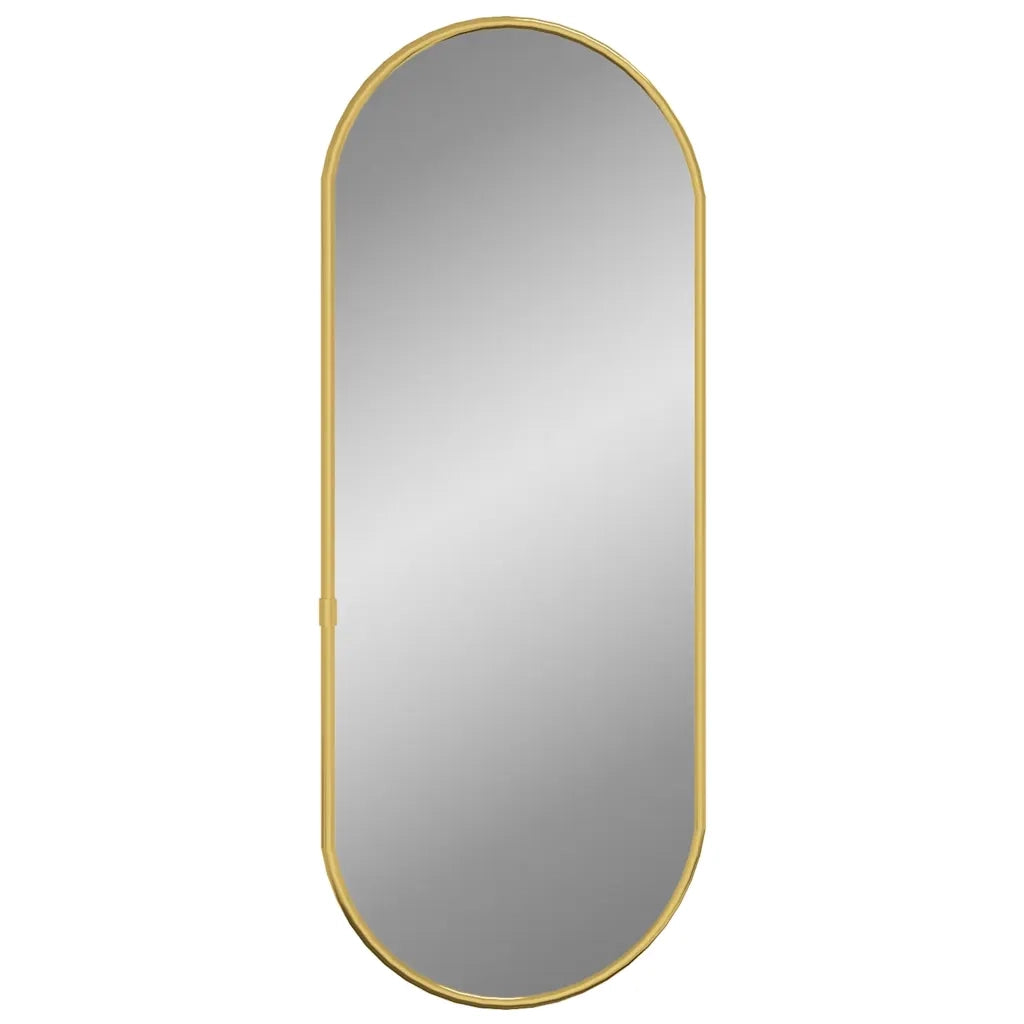 Specchio da Parete | Specchio decorativo Dorato 50x20 cm Ovale