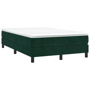 Letto matrimoniale | Letto per adulti | Giroletto a Molle con Materasso Verde Scuro 120x190 cm Velluto