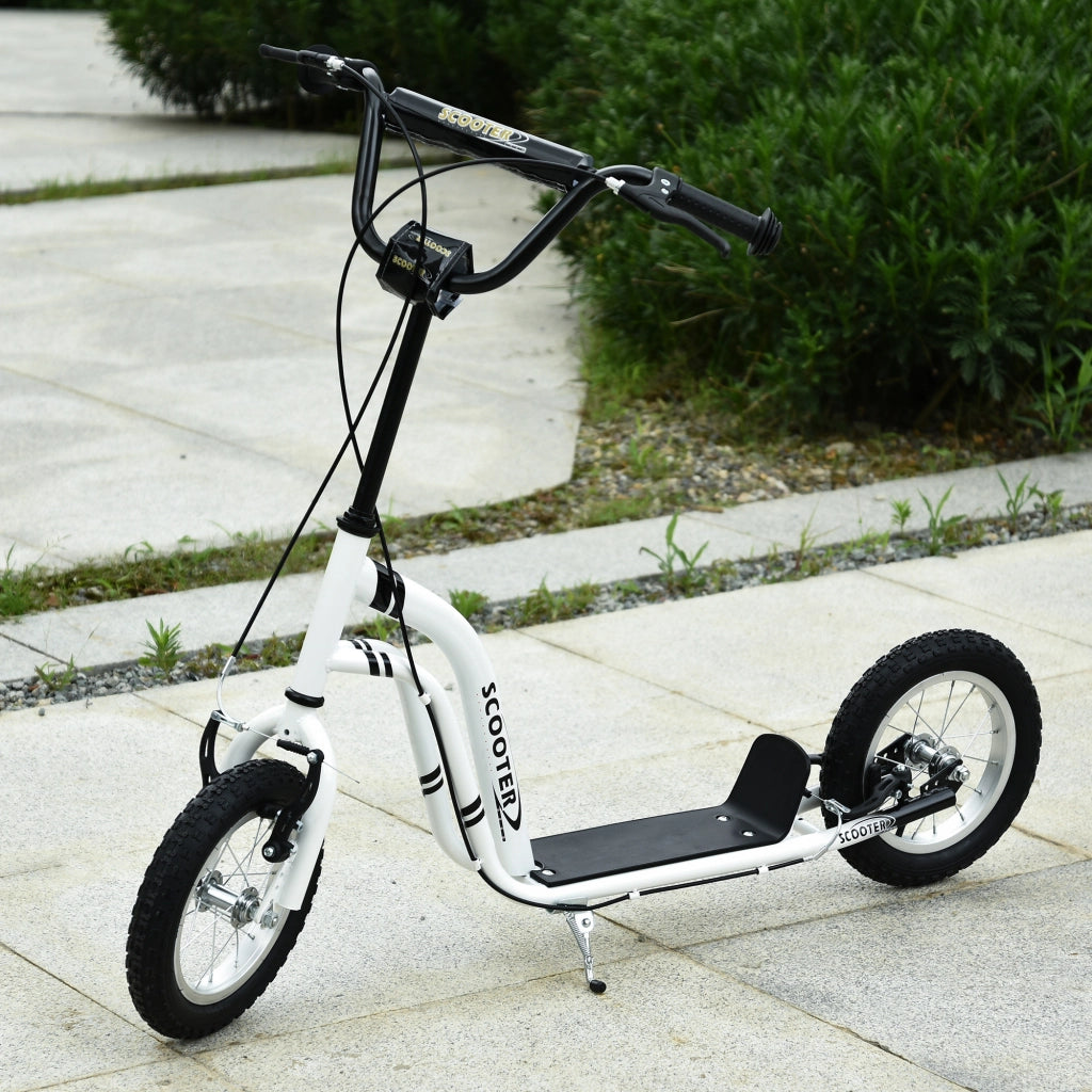 Pattinino per Bambini con Ruote Gomma ¨C zephmum ¨C Bianco 120x58x85-95 cm