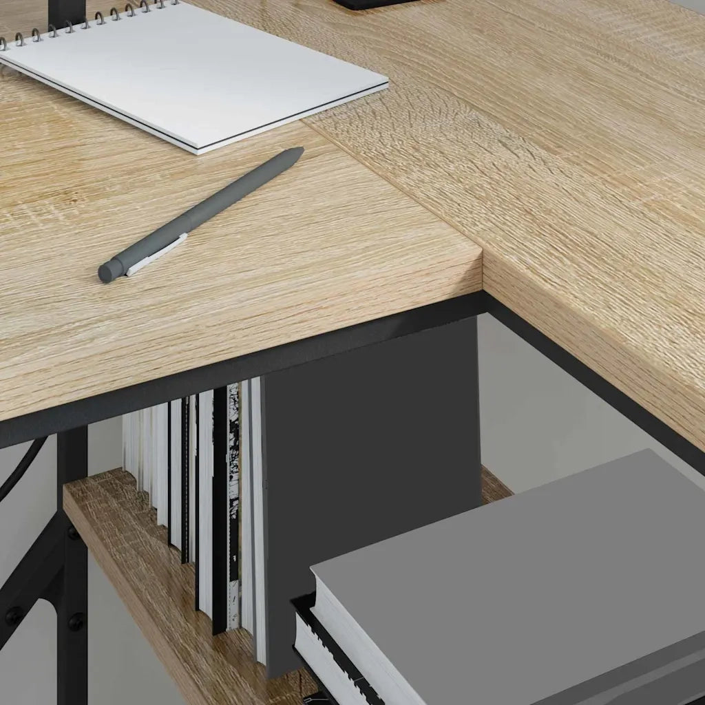 Scrivania Rovere Sonoma 120 x 79 x 86,5 cm Legno multistrato 859401