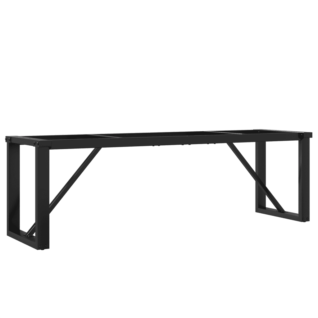 Telaio Gambe a O per Tavolino da Salotto 140x30x43cm in Acciaio 357878