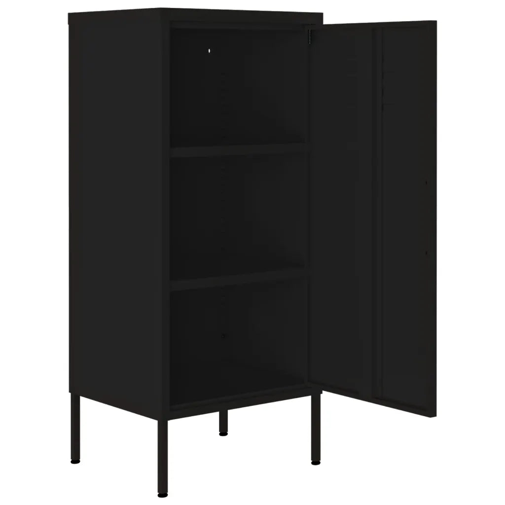 Armadietto Nero 42,5x35x101,5 cm in Acciaio 336196