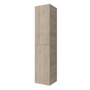 Colonna bagno sospesa 160cm in cappuccino cannettato a 2 ante Nara
