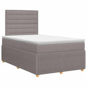 Letto box spring con materasso Tortora 120 x 200 cm Tessuto 3454365