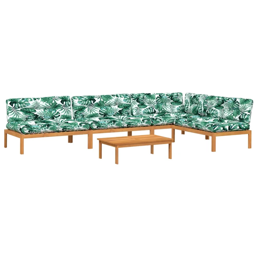 Set Divano Pallet Giardino 5pz con Cuscini Massello Acacia 3209468