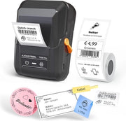 Etichettatrice Bluetooth per Casa, Cucina e Ufficio - Stampante di Etichette Senza Inchiostro con 450+ Icone e 40 Tipi di Lettere