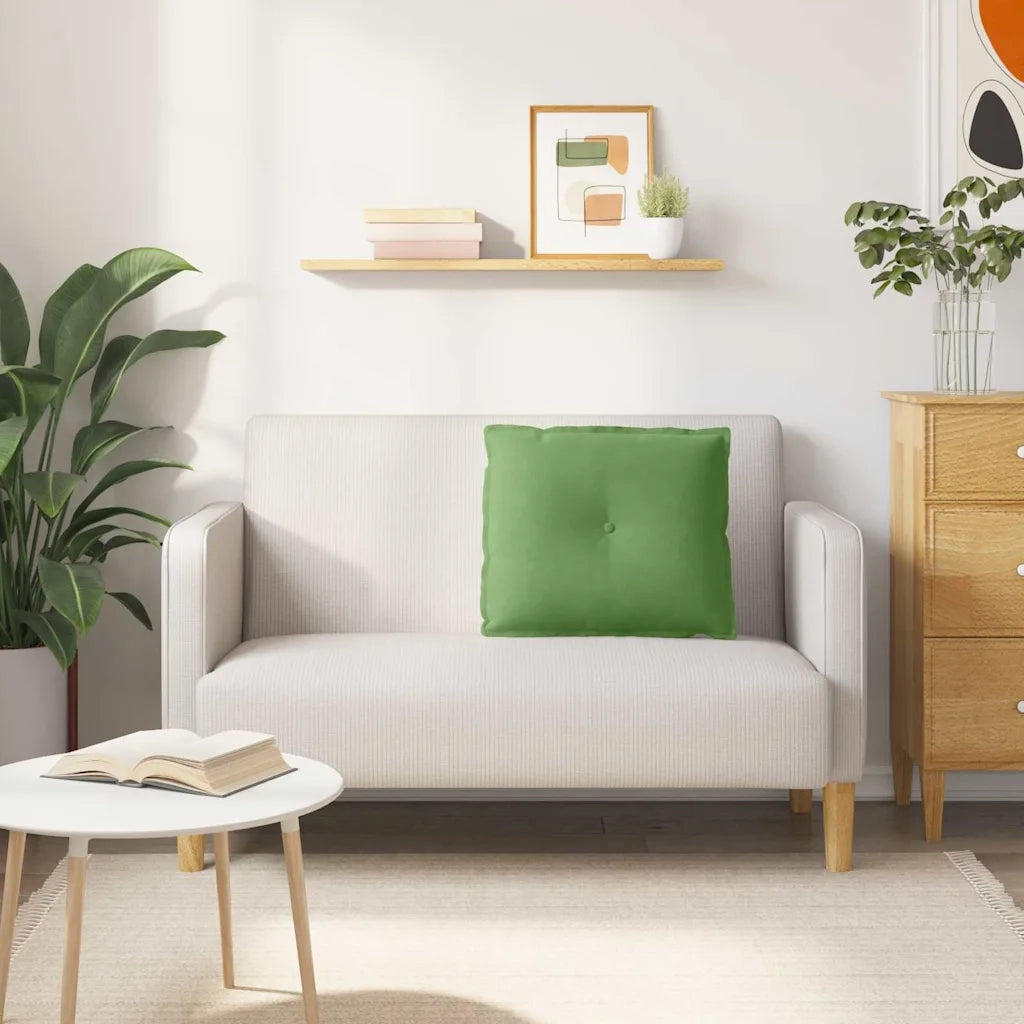 Cuscino per Schiena | Cuscino dorsale Verde chiaro 60 x 50 cm Tessuto in Cords