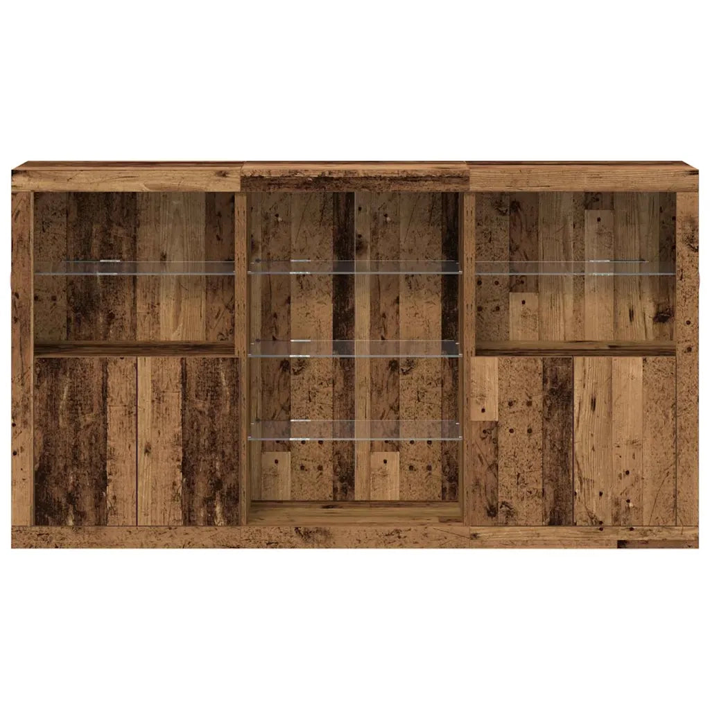 Madia LED Legno vecchio 181,5 x 37 x 100 cm Legno multistrato 3333125