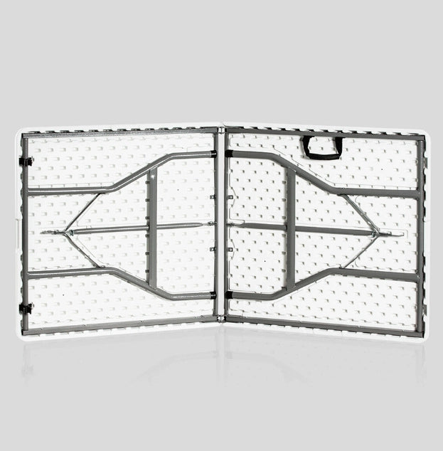 Tavolo catering rettangolare pieghevole cm.180x76x74, bianco